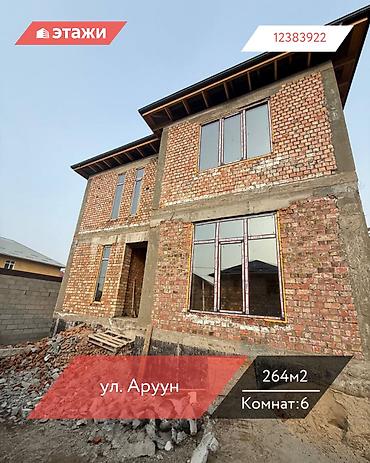 Продажа коттеджей и домов: 📍 ул. Аруун 🔘6-комнатный 🔘Этажи 3 🔘264м² Продается 3-этажный дом — 1