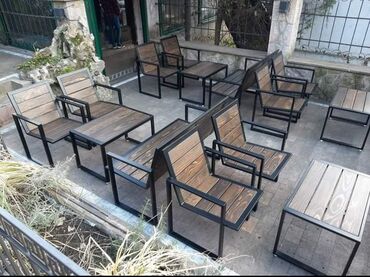 Baštenski nameštaj: Baštenska ganitura, Metal, bоја - Crna, Novo — 8