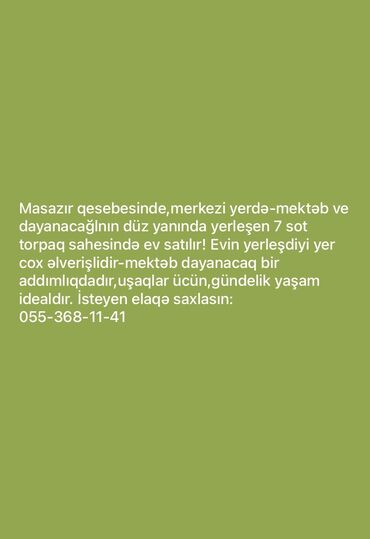 Yeni tikili: Bakı, Masazır, 3 otaqlı, Köhnə tikili, 2 kv. m