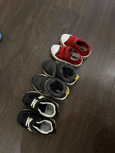 chicco butulka: Uşaq ayaqqabıları dəsti - 3 cüt ayaqqabı: - Qırmızı-ağ rəngli, iki — 1