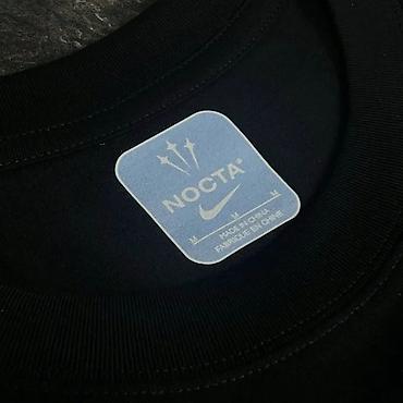 кыргыз одежда: Футболка Nike NOCTA - Цвет: черный с контрастными жёлтыми логотипами — 2