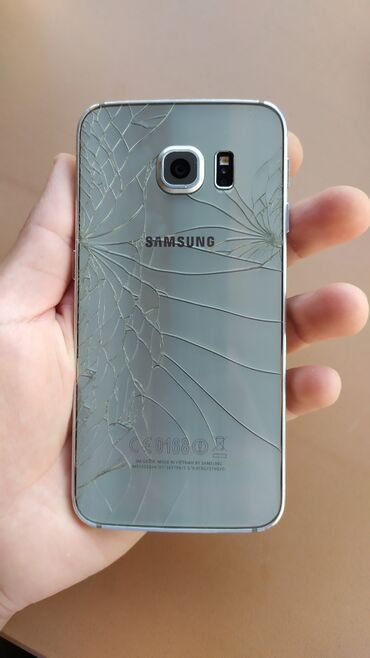 s7 edge ekran: Samsung Galaxy S6 Edge, rəng - Qızılı