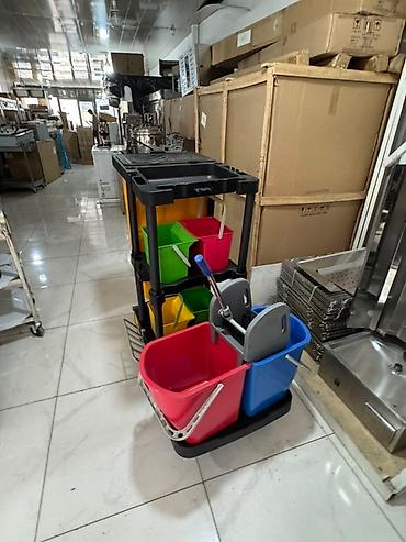 matorlu araba: Peşəkar təmizlik arabası – çoxfunksiyalı komplekt - Möhkəm plastik — 3