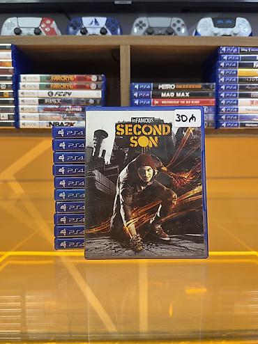 Infamous Second Son-PS4 diski Oyun diski tam işlək vəziyyətdədir, heç