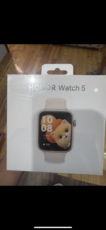 Новый, Смарт часы, Honor, цвет - Золотой