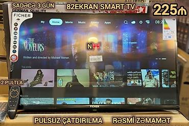 atv ucuz: Satılır:*Birbaşa anbardan Almaniya brendi olan Ficher smart tv 225₼* — 1