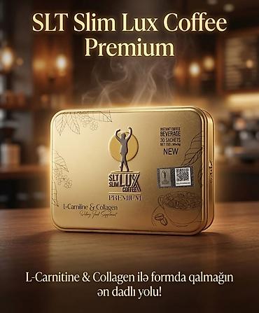 dəniz məhsulları satışı: SLT Slim Lux Coffee Premium – L‑Carnitine və Kollagenlə zəngin instant — 1