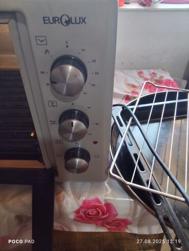 kumtel soba qiymeti: Duxovka Eurolux, Elektrik, rəng - Boz, Ayrıca dayanan