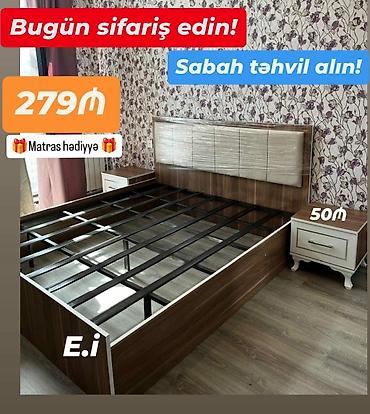 Ev və bağ: Yeni, İkinəfərlik çarpayı, Bazasız, Matras ilə, Siyirməsiz — 5