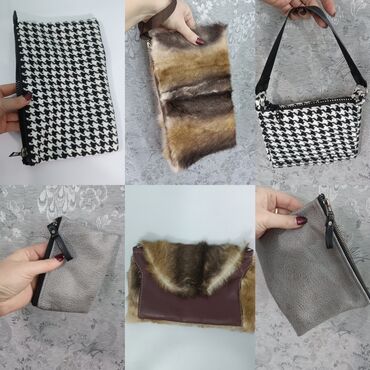 кожаные сумки ручной работы: Новые сумочки - косметички - кошельки мех натуральный на замочках