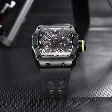 Ručni satovi: Pagani Design PD-1738 -Crna/Full Black -Richard Mille Homage Potpuno — 7