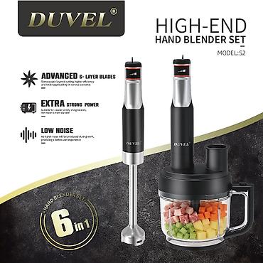 Блендеры: №: 1587 Məhsulun adı: Blender Duvel S2, 6in1, 2000 Vt, qara Brend — 1