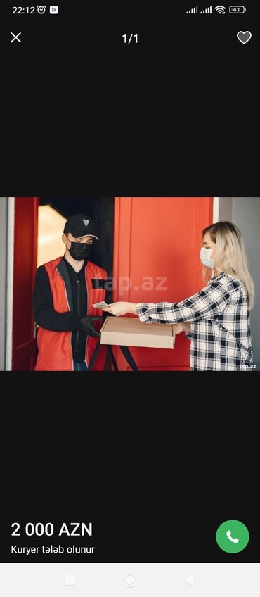part time is elanları sumqayıt: Salam.piyada kuryer işi axtarıram işləmişəm təcrübəm var şəhərində