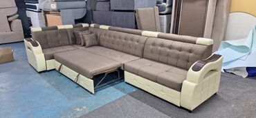 Угловые диваны: Угловой диван, C подушками, Трехместный — 14