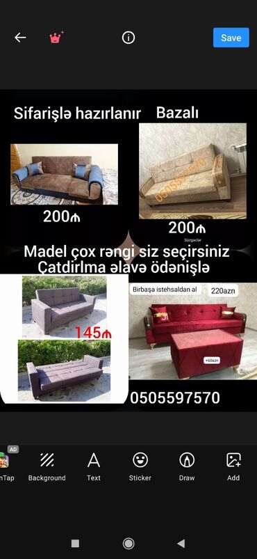 мебель для гостиной: Divan, Yeni, Açılan, Bazalı, Ödənişli çatdırılma