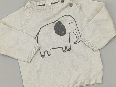 kurtka jeansowa dla chłopca: Sweater, H&M, 6-9 months, condition - Very good