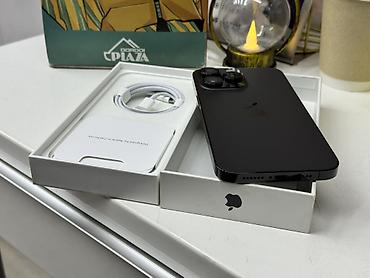 note 14: IPhone 14 Pro Max, Б/у, 256 ГБ, Черный, Коробка — 3