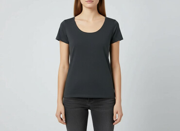 czarne t shirty damskie 4f: Janina, T-shirt damski, rozmiar L