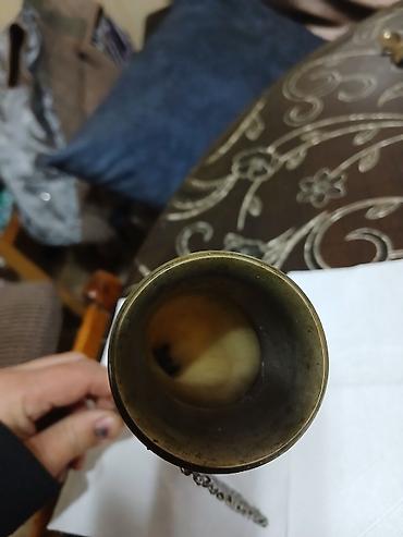 вино вынос: Рог для питья/декоративный кубок из натурального рога с металлической — 6