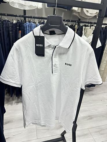 Рубашки: Мужская рубашка, M, L, XL, Boss, Новый, цвет - Белый, Самовывоз — 1