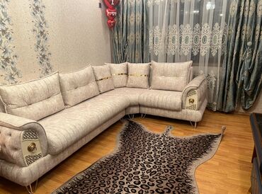 i̇slenmis divan: Угловой диван, Б/у, Раскладной, С подъемным механизмом