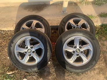 təkərlər r15: Hyundai orijinal yüngül lehimli disklər və şin komplekti - Komplekt — 2