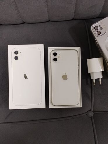 iphone 11 ucuz qiymete: IPhone 11, 128 GB, Ağ, Sənədlərlə