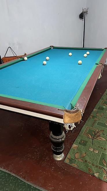 Бильярдные столы: Бильярдный стол -Мраморный 10фут - Размер: полноразмерная игровая — 16