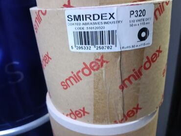 runx alex: Рулон абразивного материала Smirdex P320, предназначенный для шлифовки