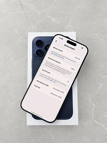 iphone 17 pro max бу: IPhone 17 Pro Max, Б/у, 256 ГБ, Синий, Коробка, 100 % — 3