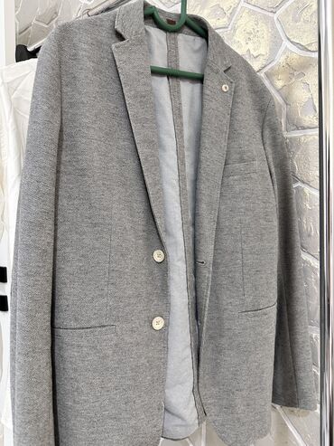 мужское пальто черное: Мужской костюм, Zara, Б/у, Самовывоз