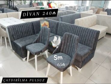 Masa və oturacaq dəstləri: Künc divan və masa desti yeni
