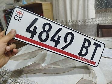tort tranzit: Razilaşma var Gürcüstan “TRANSIT” nömrə nişanı – 4849 BT - — 2