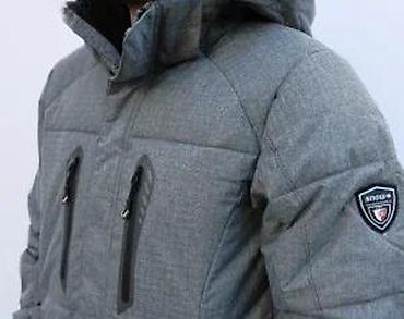 Zimske jakne: Muška zimska jakna – siva, sa kapuljačom - Topla, podstavljena zimska — 14