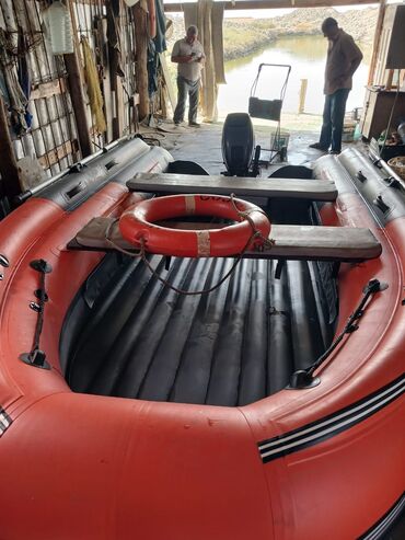 Motobloklar: Şişmə motorlu qayıq – narıncı rəng, yüksək daşıma qabiliyyətli PVC — 12