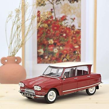 odece: 🚙 Citroën Ami 6 Club 1968 – Corsaire Red – Norev (1:18) Norev Citroën — 1