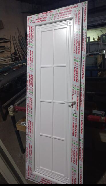 Plastik qapılar: Yeni Plastik qapı 80x200 sm Zamok və çərçivə ilə, Zəmanətli, Pulsuz quraşdırma, Pulsuz çatdırılma, Rayonlara çatdırılma — 17