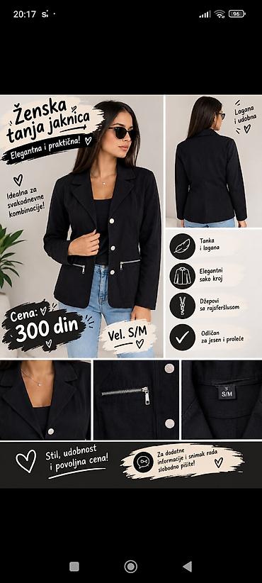 butik exit loznica: Ženska tanja jaknica – elegantna i praktična - Kroj: elegantan, u — 1