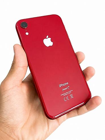 четкий: IPhone Xr, Б/у, 128 ГБ, Красный, Защитное стекло — 1