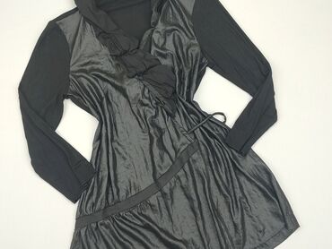 czarna sukienki długi rękaw: Bluzka Damska, S, stan - Bardzo dobry