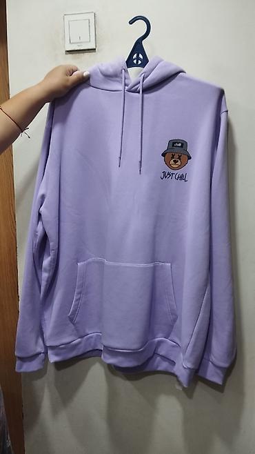 Svitşotlar: Lilac rəngli kapüşonlu sviter (hoodie) - Rəng: açıq bənövşəyi/lilac - — 1