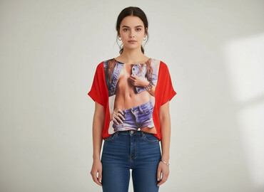 sweter oversize: Bluzka damska, rozmiar One size