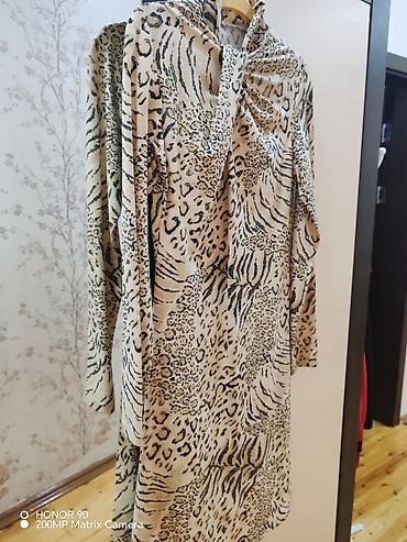 gundəlik donlar: Qadın paltarı – leopard/zebra animal print - Model: Dizə qədər — 2