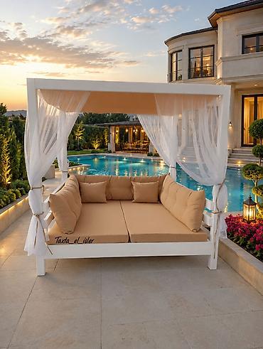 bağ divan: Bağ üçün baldaxanlı lounge-divan Ölçü 185x210 sm, hündürlük 195sm - — 1