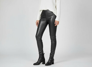legginsy wyszczuplające allegro: H&M, Leggings Eco-leather for women, size S