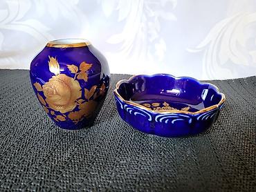 posta kula: Vaza i cinija novi,KPM porcelan 1950g+ Bavaria. Set porcelan,pravi — 4