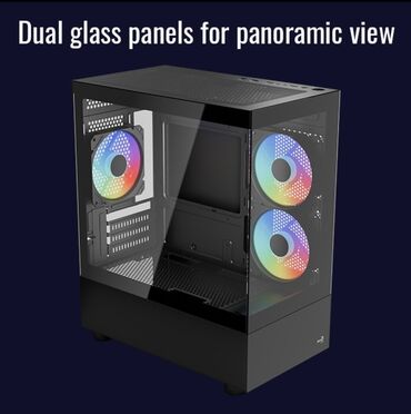 корпуса in win: ПК корпусу, Жаңы, AeroCool, түсү - Кара