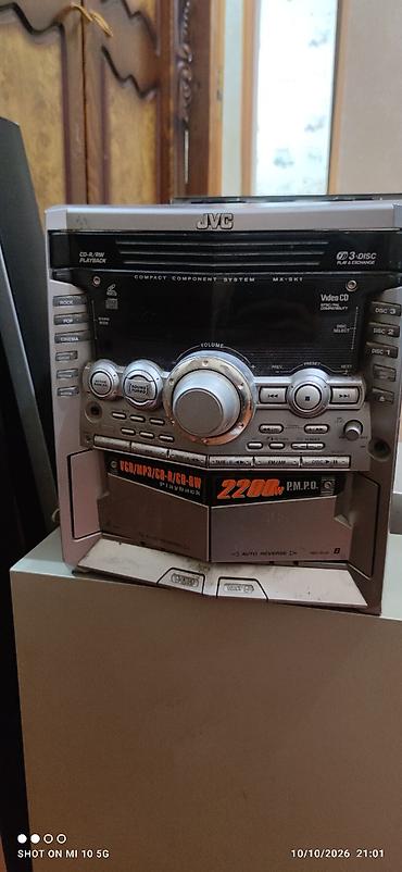 islenmis dinakord satilir: JVC MX-SX1 kompakt audio sistemi - 3-Disc Play & Exchange: eyni — 1