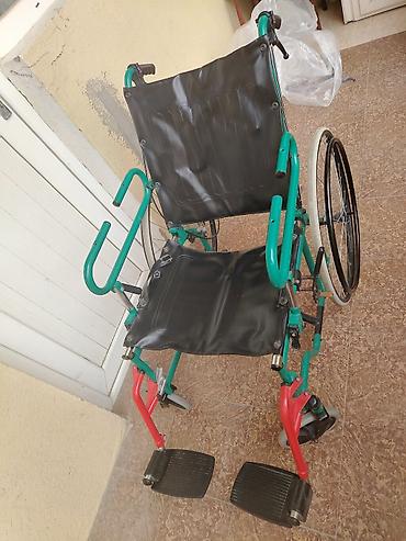 Əlil arabaları: Mexanik əlil arabası - Material: möhkəm metal karkas, PVC tipli qara — 5