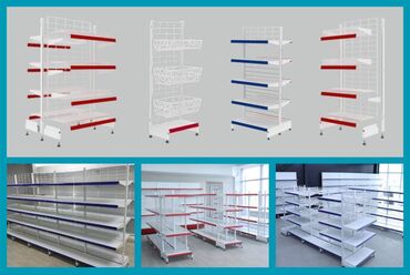 корпусной мебель: Металлический стеллаж сборный, торговые стеллажи, железная мебель